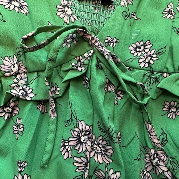 Urban Outfitters Mara Green Floral Romper - S - Picture 4 of 12